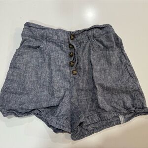 Express Heathered Light Blue Shorts